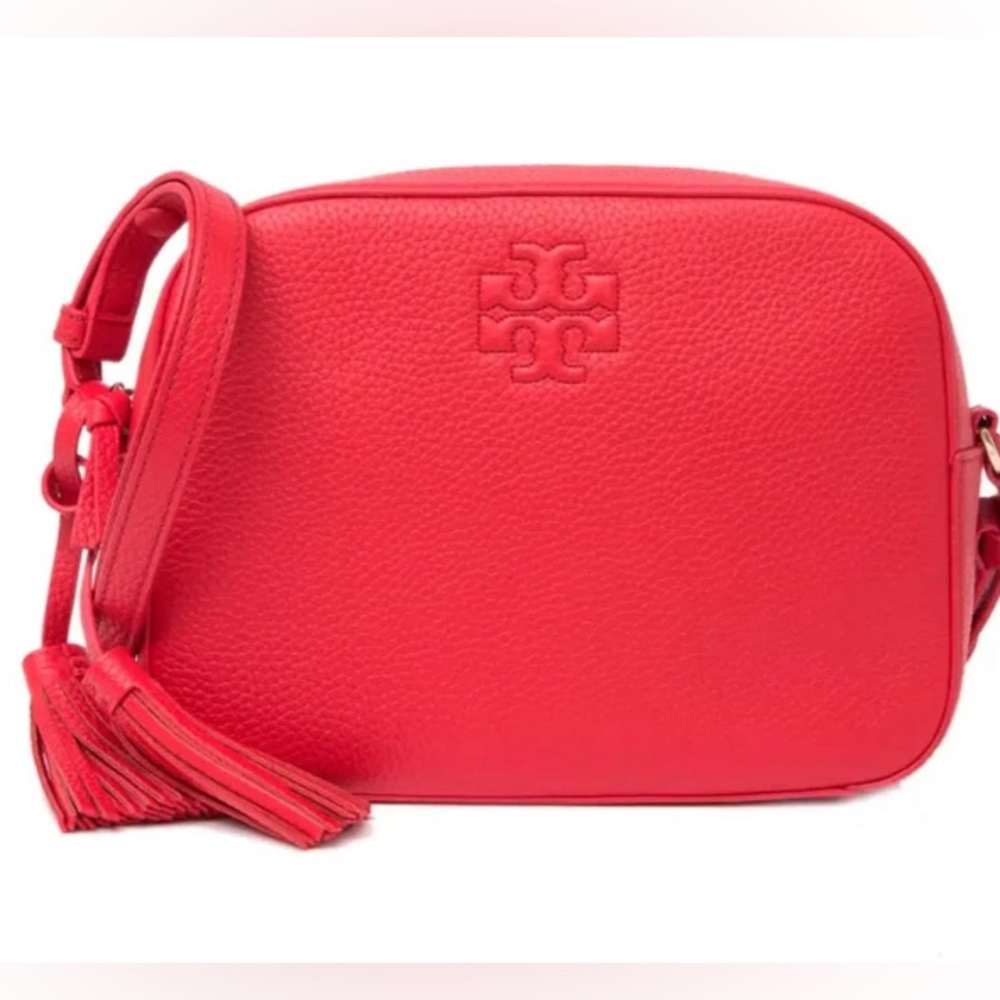 Tory Burch Thea Shoulder and Crossbody Bag in Brilliant Red
